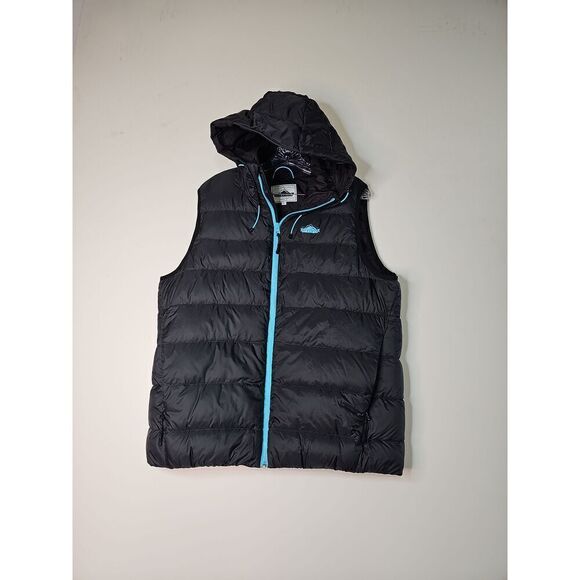 Penfield Black Puffer Hooded Vest Jacket Zipper Closure Zippered Pockets XLarge - Picture 1 of 9